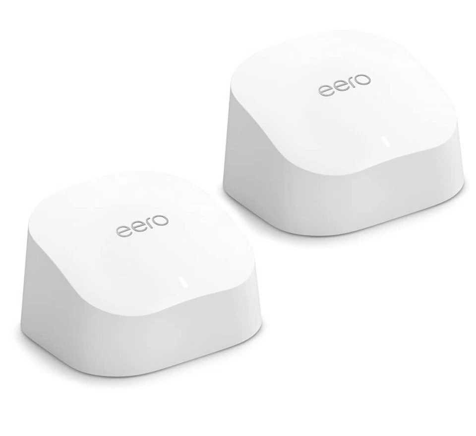 EERO 6 Dual-Band Mesh Wi-Fi 6 System 2 pack (1 Router & 1 Extender) - Image 2 of 4