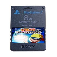 Naruto Uzumaki Chronicles PS2 Official Memory Card Unlocked 100 Completed Saves