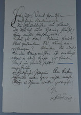 Autograph Karl R&ouml;hrig German Pastor and Writer Circa 1900 (95997)