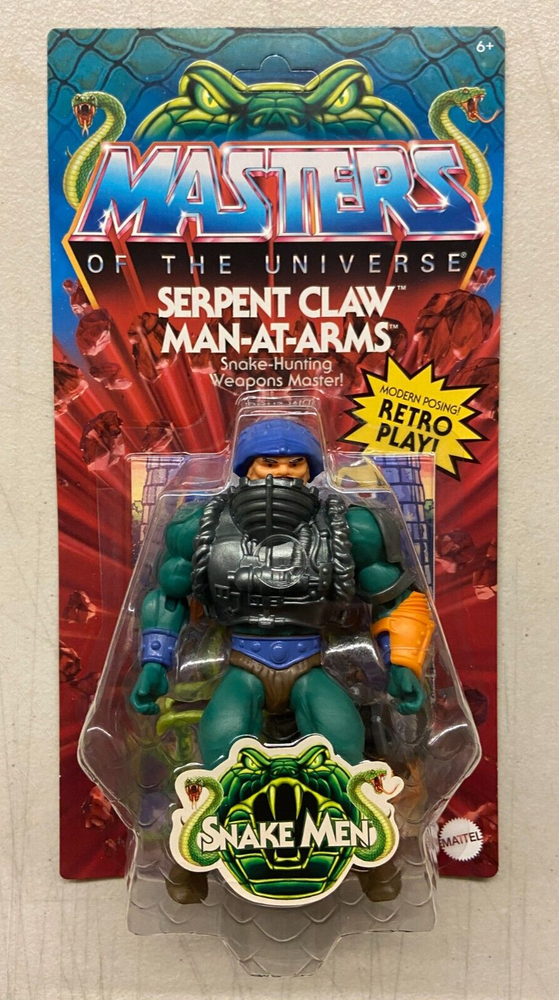 Masters of the Universe Origins Serpent Claw Man-At-Arms Figure MOTU MOC