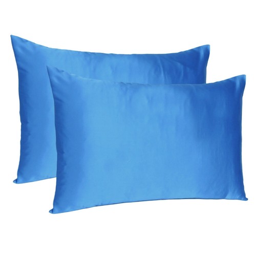 2 Pcs Premium Satin Bed Pillow Case Covers Soft Pillowcases Standard Queen King - Picture 96 of 273