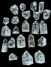 22-FIRE & ICE QUARTZ CRYSTAL LOT🔥🔥AAA+ **RAINBOWS** BRAZIL 3K 🔥🔥🔥