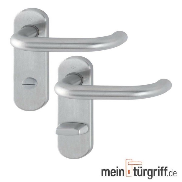 Hoppe TüRdrüCker Paris Kurzschild Wc DrüCkergarnitur Edelstahl TüR E138Z/353K-image