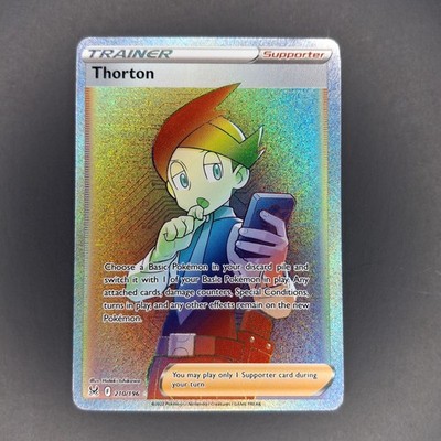 Thorton (Rainbow Secret Rare) - 210/196 - Lost Origin - Sword and Shield