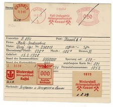 Kassel 1928 Kali Industrie Wintershall AFS Archivkarte Unikat