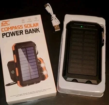 Compass Solar Power Bank with light