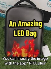 New LED LCD App Programable Smart BACKPACK: For School, Work, Business
