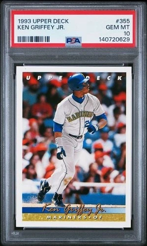 KEN GRIFFEY JR. 1993 UPPER DECK #355 PSA 10 GEM MINT Iconic Griffey Card
