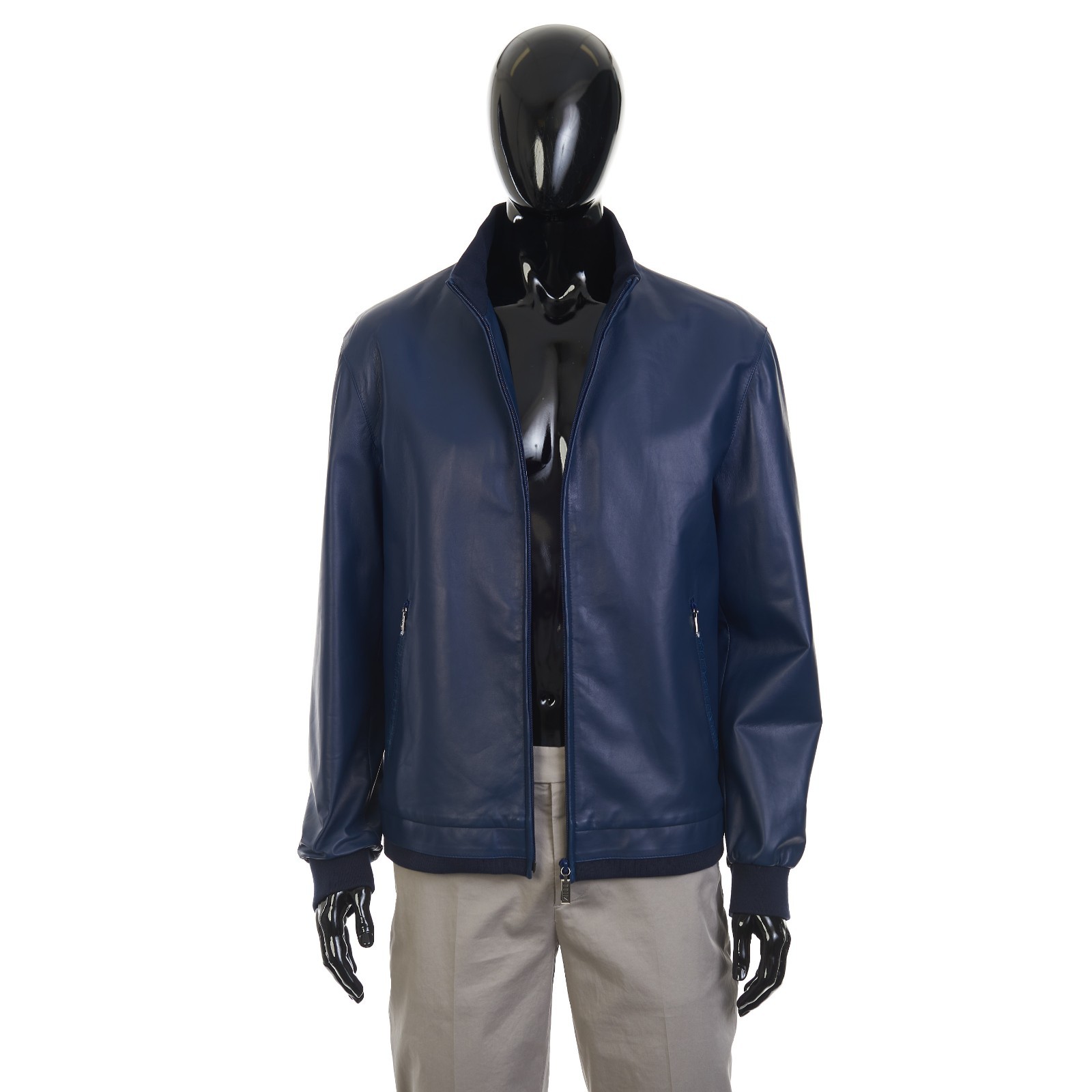 ZILLI 12500$ Leather Jacket - Alligator Leather Trim