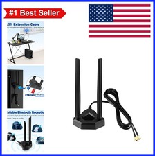 Dual Band WiFi Antenna 2.4GHz 5GHz RP-SMA 6.5ft Cable for Router PCIe Card