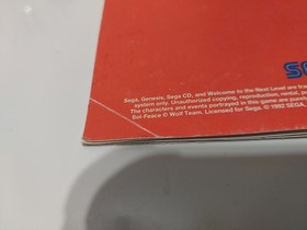 Sol-Feace Sega CD Genesis Instruction Manual Only  No Game