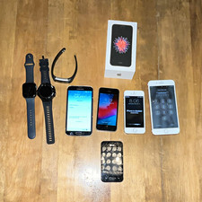 Apple Samsung LG Mixed Lot iPhone Galaxy Smartphones Smartwatches For Parts