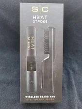 StyleCraft Heat Stroke Wireless Beard & Styling Hot Brush Black | SCHSWBB
