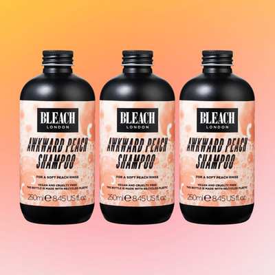 Awkward Peach | 3x 250ml Shampoo | Blonde Haare | NEU von Bleach London
