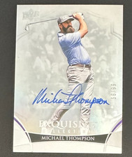 2024 Upper Deck Portfolio Golf MICHAEL THOMPSON Exquisite Auto/ 99 (PGA)