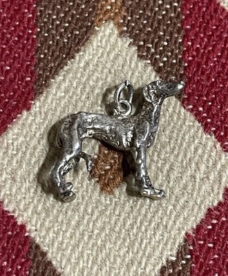 Ungarischer Windhund 3D Sterling Silber Charm Anhänger 925
