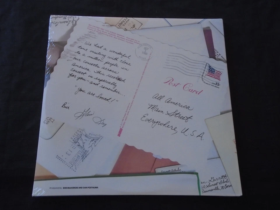 BILL GAITHER TRIO, Live Across America [w/hype] USA New Sealed 2LP FREE SHIPPING - Image 2 of 2