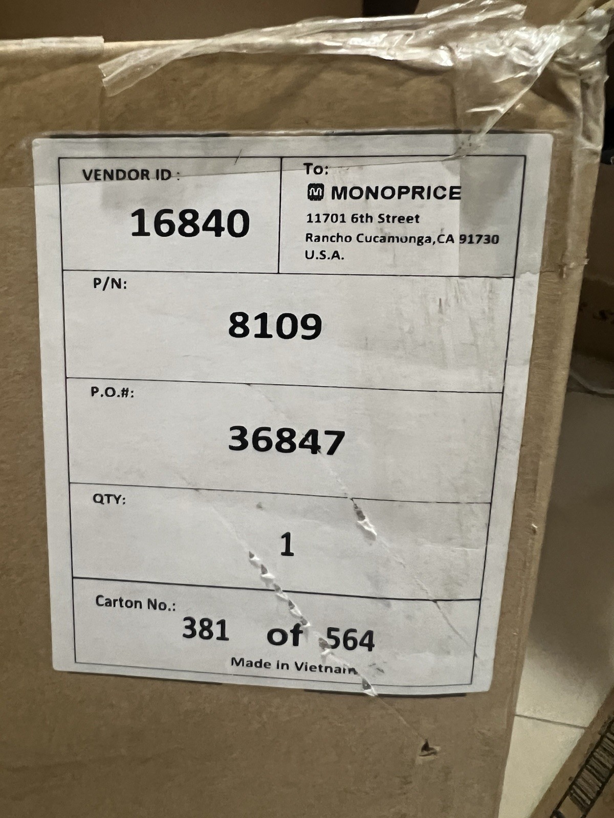 CAT6 1000FT  Yellow 1-pack