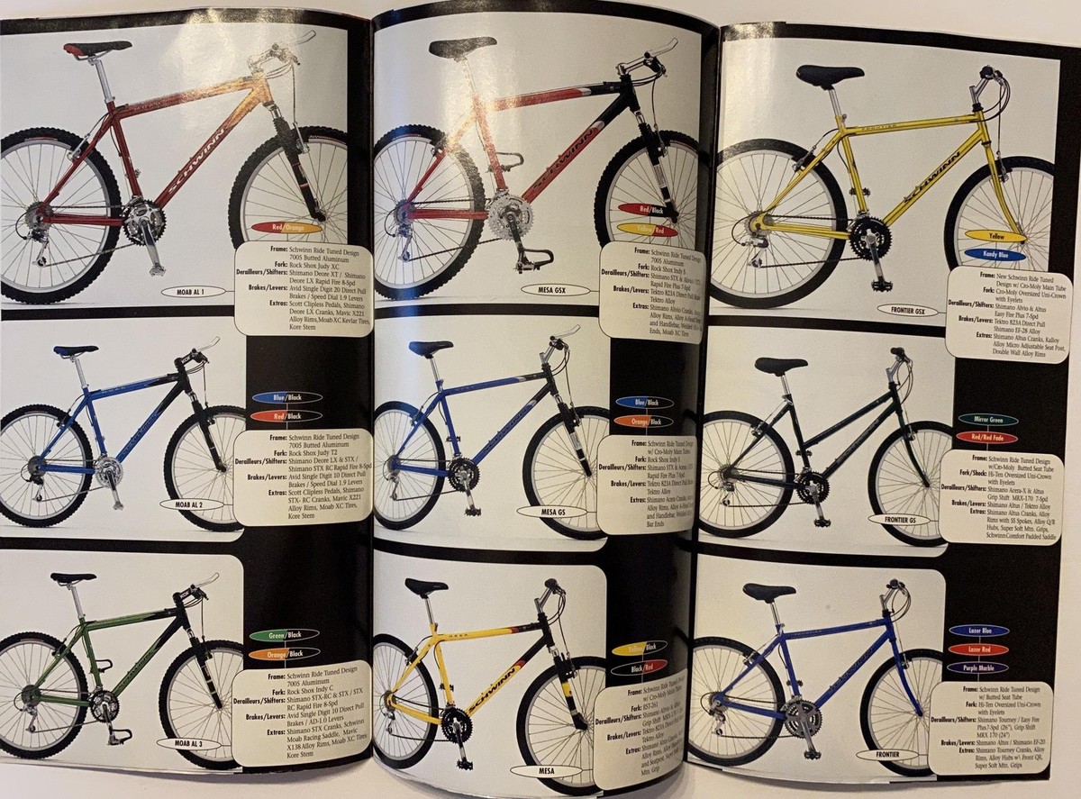 1998 Schwinn Bicycles CATALOG Phantom Homegrown brochure | eBay