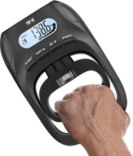 396Lbs Digital Hand Grip Strength Tester, LCD Dynamometer, Adjustable