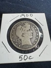 1900 50C Barber Half Dollar