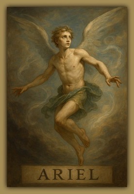 ARIEL A Spirit - From Shakespeare's TEMPEST Art Image - BIG MAGNET 3.5 x 5 in