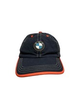 BMW Lifestyle Hat Cap Boys Adjustable Blue Orange Embroidered Future Driver