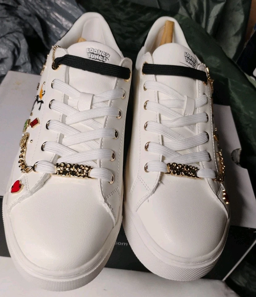 Zapatillas Looney Tunes x Aldo Ltlowtoppins "¡Eso es todo gente!" Talla 9B No, NUEVO Foto 2 de 4