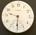 Antique 1912 Waltham Model 1908 610 Pocket Watch Movement Ticks Running 16s 7j