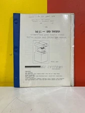 MGI SYSTEMS 1087 Automatic Mass Wafer Transfer System Installation & Op Manual