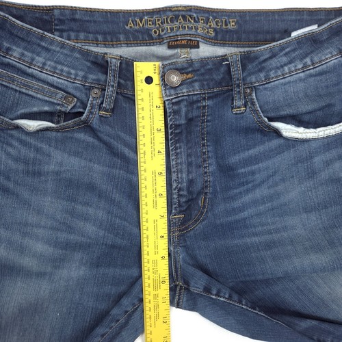 American Eagle Extreme Flex Jeans Mens 34x30 Original Straight Dark Wash Stretch - Picture 6 of 9