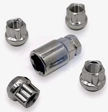 Excalibur Wheel / Rim Lug Nut Lock Set W/Key Acorn Socket  12mm x 1.5