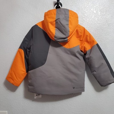 Obermeyer Orb Jacket Boys 7 Sunrise Orange Waterproof I-Grow Hood