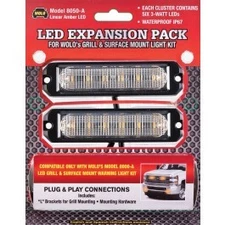 Wolo 8050 A Amber Led Expansion Kit 8000 Series Grill And Surface Mount Kits