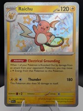 Pokémon TCG: Paldean Fates (132/091) Raichu Baby Shiny Holo Rare (NM) on eBay