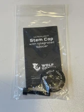 New Wolf Tooth Components Ultralight Stem Cap with Integrated 5mm Spacer - Black