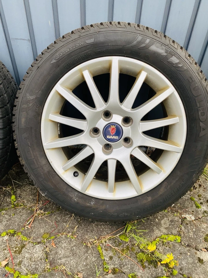Saab Original 215/55 R16 Winterreifen Alufelgen  ￼ - Bild 4 von 4