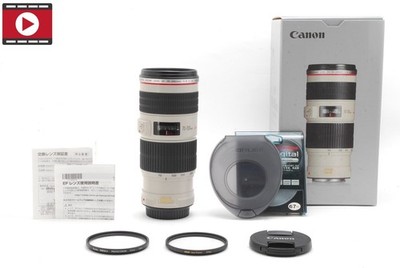 [MINT] CANON EF 70-200mm F/4 L IS USM AF ZOOM Telephoto LENS Filter x2 JAPAN