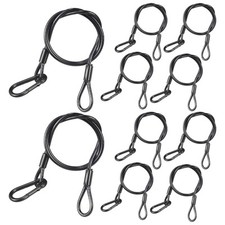 Stage Lights Safety Cable Black, 10PCS 26    Stainless Steel Safety Cable 110L...