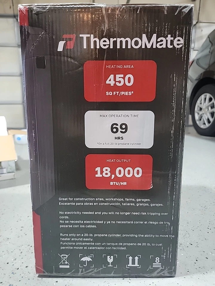 ThermoMate PHF18B Calentador de propano 18000 BTU Calentador portátil Foto 3 de 4