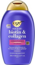 OGX Biotin & Collagen Hair Conditioner 385 ml - Volumising & Sulfate Free - UK 12.73 per litre
