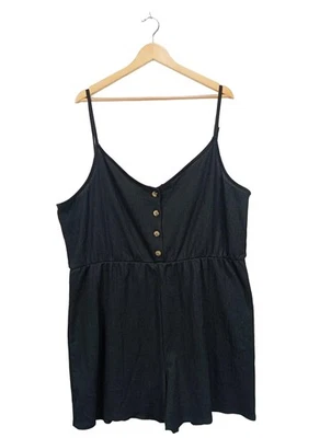 H&M Combishort Dames Pantalon T EU 44 noir style décontracté - Photo 1/4