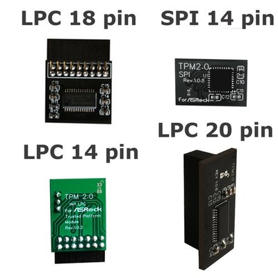TPM2.0 Sicherheitsmodul SPI 14 Pin LPC 14/18/20 Pin für Asrock TPM2 -SLI -S -SPI