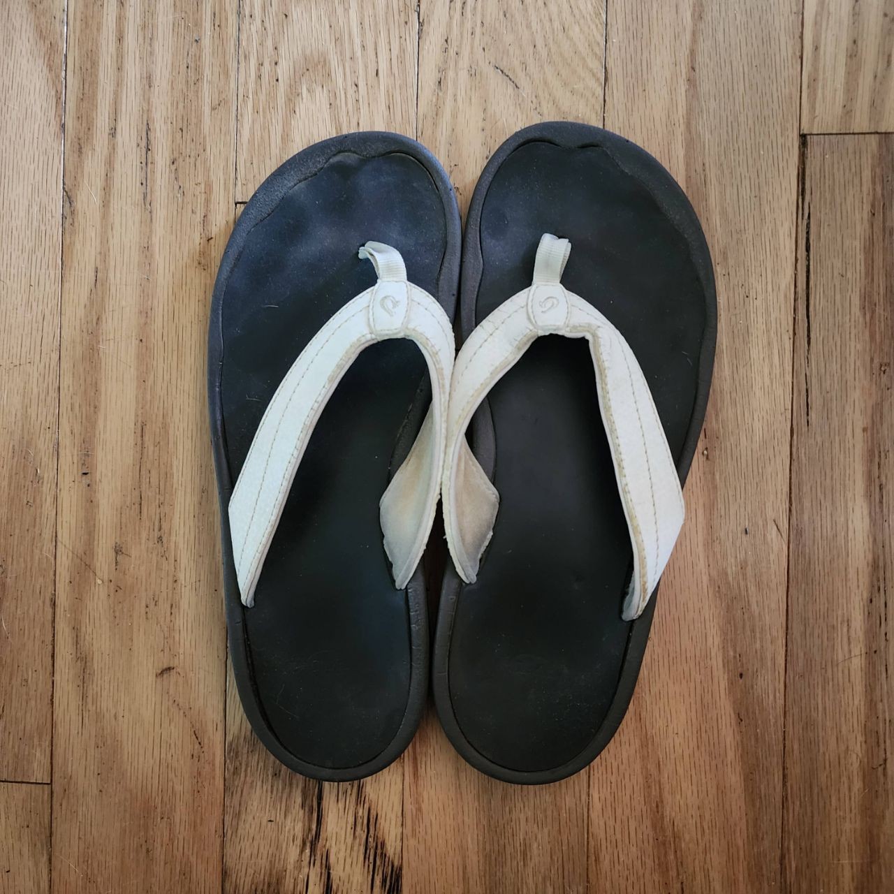 SAOLA Olukia sandali sandali donna taglia 6 infradito beige cinturini suola nera spiaggia