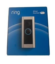 Ring - Wired Doorbell Pro Smart WiFi Video Doorbell - Satin Nickel -NEW-