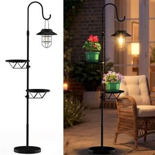 Candieslife 61 Solar Lights Outdoor - Hook Hanging Solar Lantern