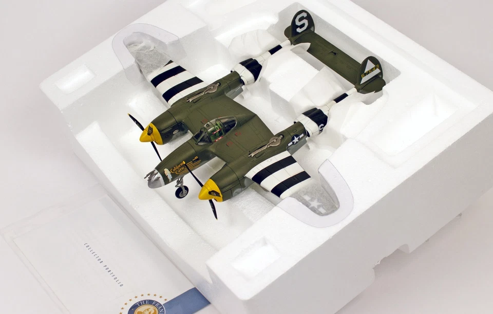 1/48 Franklin Mint B11B612, P-38J “California Cutie”, 1st Lt. Richard Loehnert   - Image 3 of 4