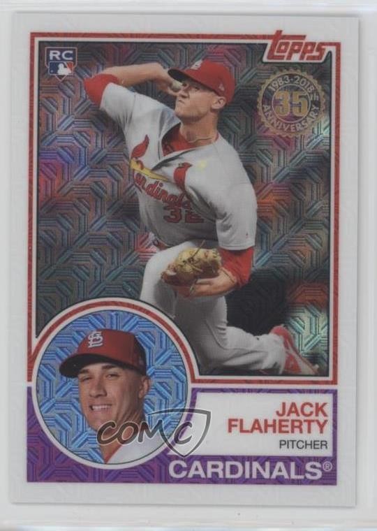 2018 Topps Silver Pack 1983 Topps Design Chrome Series 1 Jack Flaherty #14 yi5