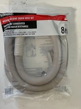 8 ft Everbilt Washing Machine Drain Hose Kit Universal  HRBDIS08EB Free Shipping