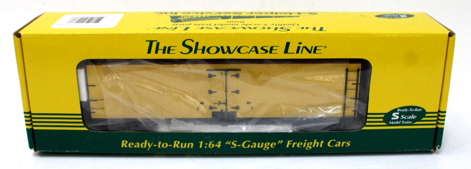 S-Helper Showcase 00477 S Gauge Wood Billboard Reefer Unlettered Yellow  RTR NIB
